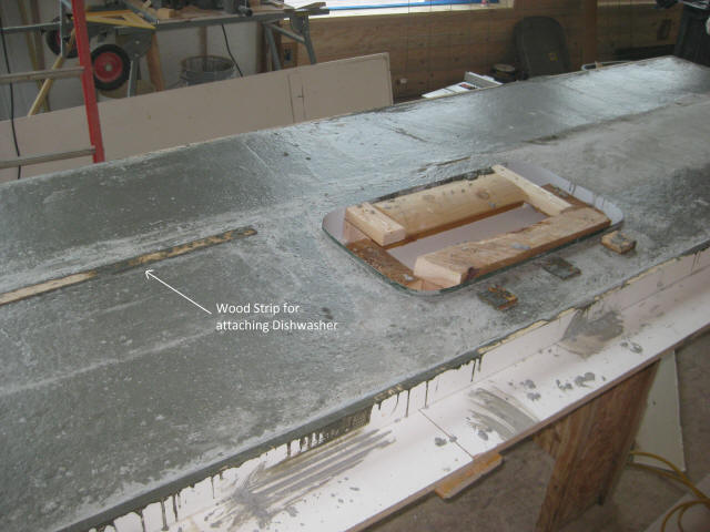 Dishwater to Concrete Countertop
